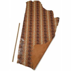 Gazebo Parts Direct Sales Store -Matériel De Couture Soldes 2024 2nd choix vachette fantaisie serpent marron orange epaisseur 0 8 mm 1