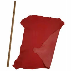 Agneau Lisse Rouge - Épaisseur 0,8 Mm