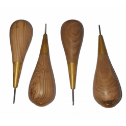 Alène Aux Pinces STANDARD - Fer PETITE MAROQUINERIE - Manche OLIVIER