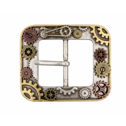 Boucle DOUBLE - STEAMPUNK - SANS NICKEL - 38mm