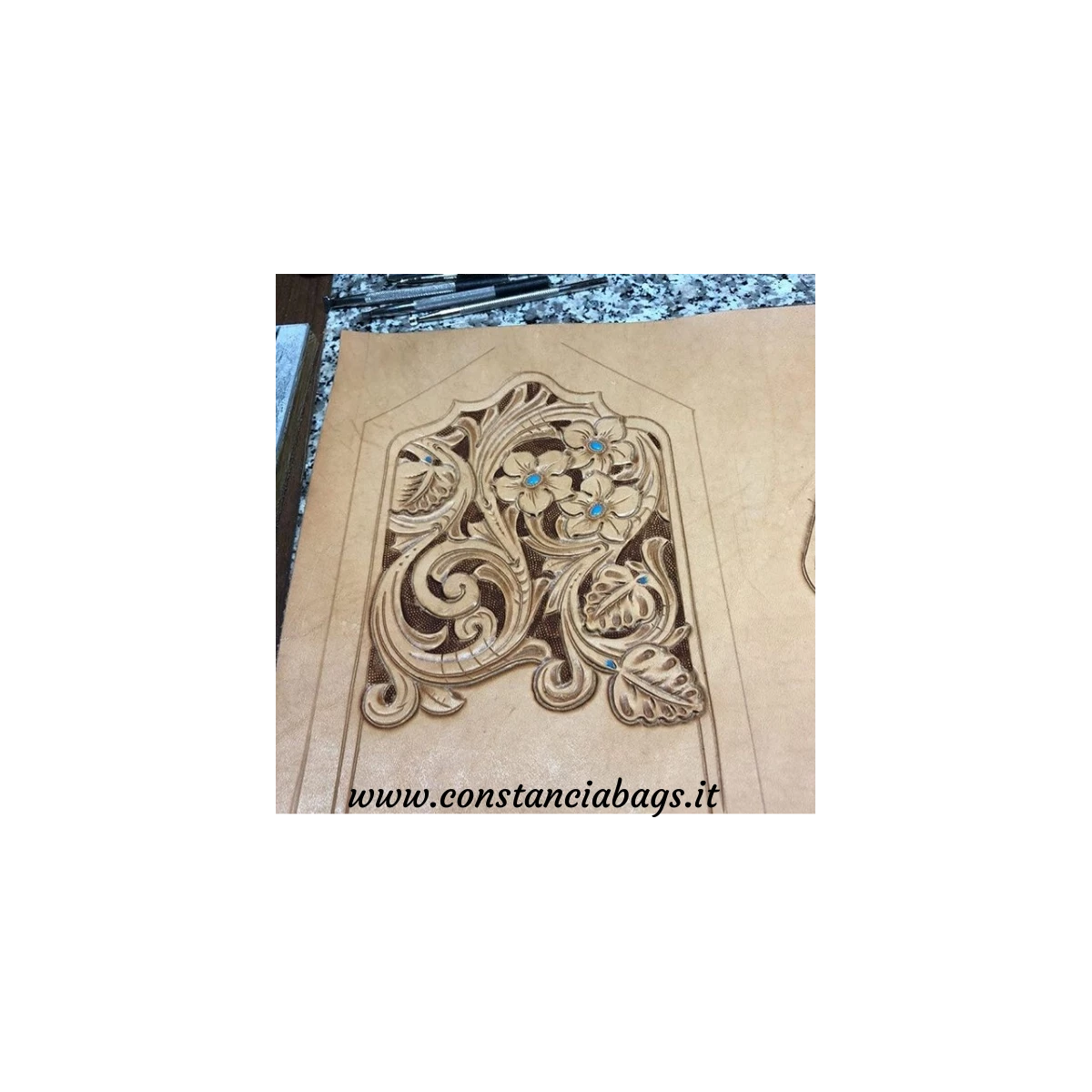 Collet - TOSCANA - Tannage Végétal - Naturel - Épaisseur 0.8/1mm 6 Collet - TOSCANA - Tannage Végétal - Naturel - Épaisseur 0.8/1mm – Image 4