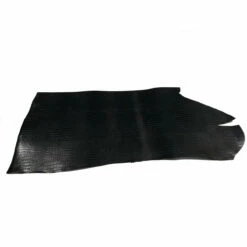 Demi Croupon Vache - Crocodile Noir - Épaisseur 3,6 Mm