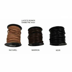 LACET ROND - NATUREL - 4mm - BOBINE 25 Mètres -Matériel De Couture Soldes 2024 lacet rond naturel 4mm bobine 25 metres 4