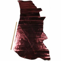 Vachette Fantaisie Métalisée Rouge Brillant - Épaisseur 1,2 Mm