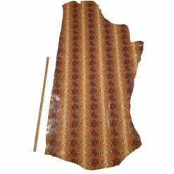 Vachette Fantaisie SERPENT Marron Orangé - Épaisseur 0,8 Mm