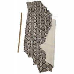 Vachette Fantaisie SERPENT Noir / Blanc - Épaisseur 0,8 Mm -Matériel De Couture Soldes 2024 vachette fantaisie serpent noir blanc epaisseur 0 8 mm 2