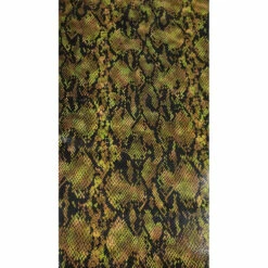 Vachette Fantaisie SERPENT Vert / Jaune - Épaisseur 0,8 Mm