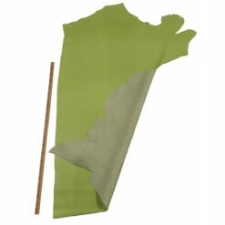 Vachette Grainé Vert Pomme - Épaisseur 1,5 Mm