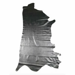 Vachette Lisse Noir Argenté - Épaisseur 1,3 / 1,5mm