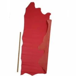 Vachette Lisse Rouge Rosé - Épaisseur 1 Mm -Matériel De Couture Soldes 2024 vachette lisse rouge rose epaisseur 1 mm 2