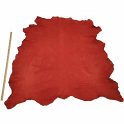 Veau Grainé Rouge - Épaisseur 1 Mm -Matériel De Couture Soldes 2024 veau graine rouge epaisseur 1 mm 2