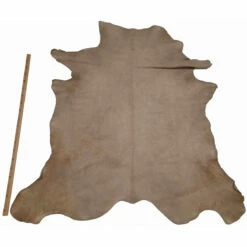 Veau Lisse Beige Gris - Épaisseur 1 Mm -Matériel De Couture Soldes 2024 veau lisse beige gris epaisseur 1 mm 2