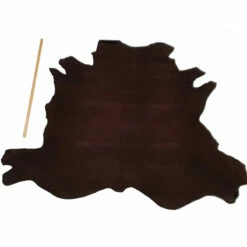 Veau Nubuck Marron Foncé - Épaisseur 1,2 Mm