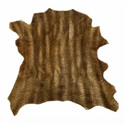 Veau Poil - Pois Marron - Épaisseur 0,8 Mm